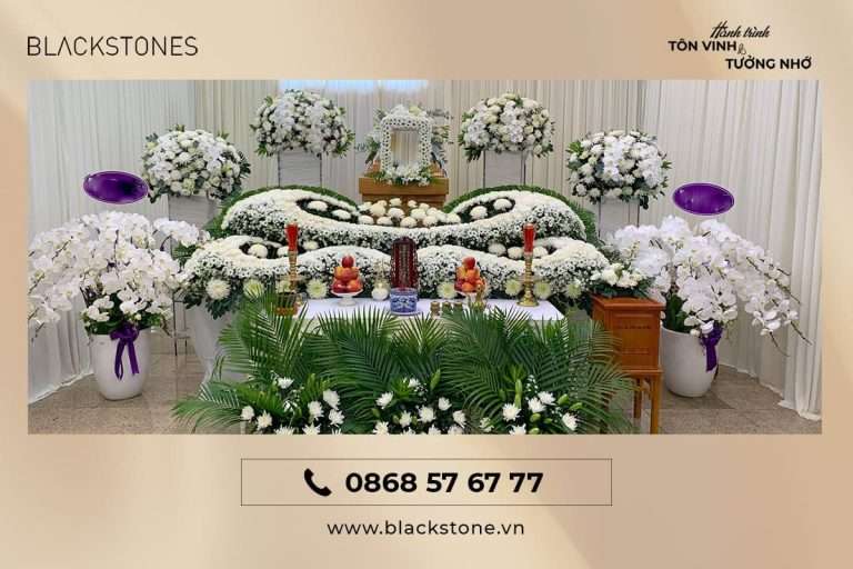 Blackstones sử dụng đồ thờ cúng gốm sứ Bát Tràng trong tang lễ