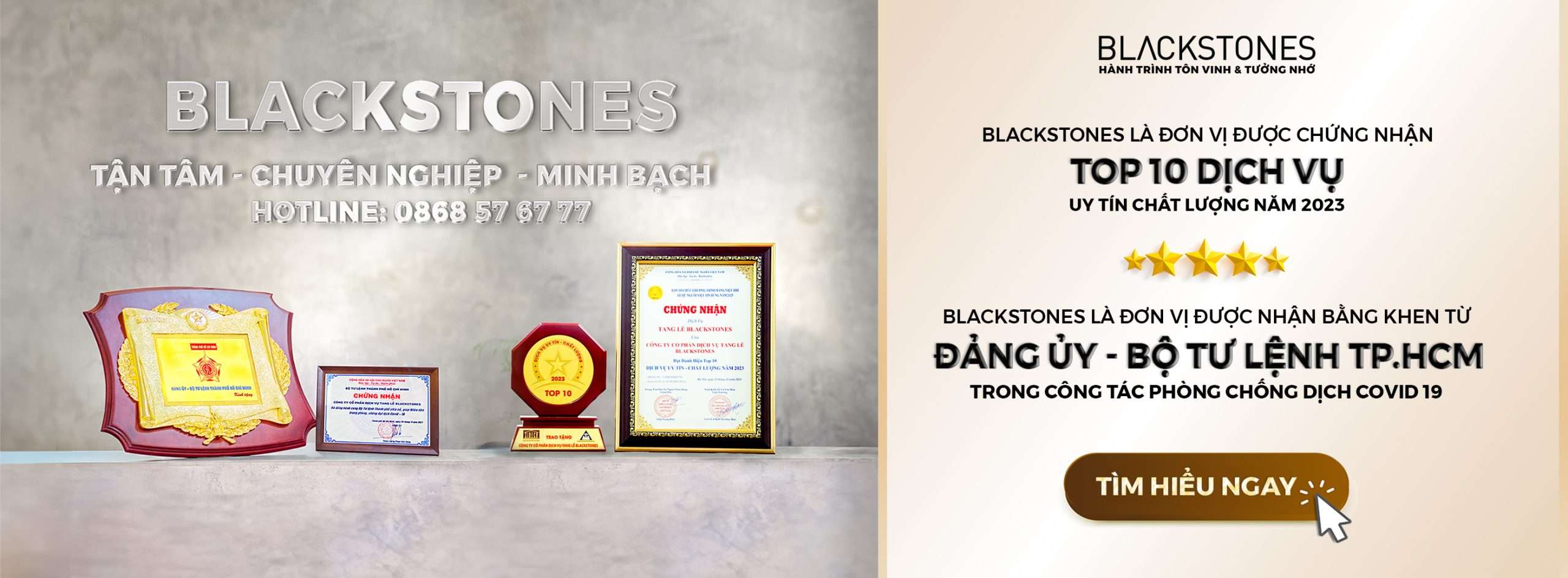 BANNER BẰNG KHEN DỊCH VỤ TANG LỄ BLACSKTONES