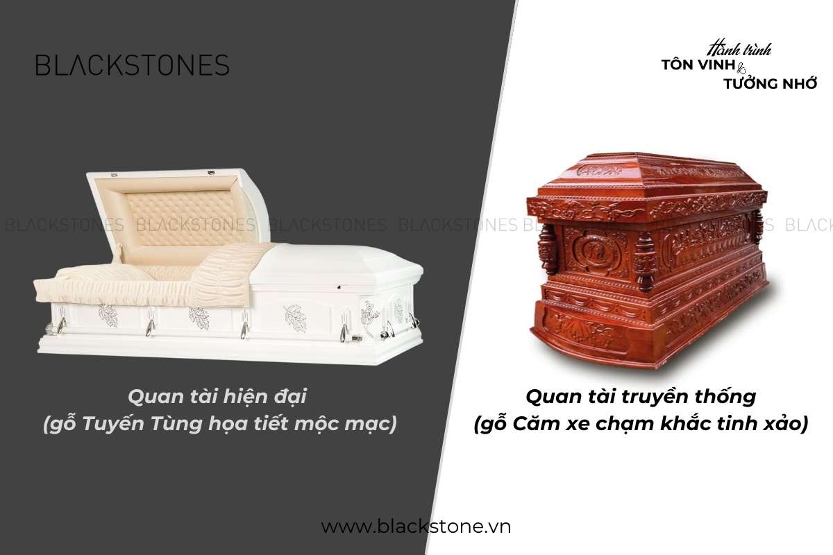 Hình ảnh quan tài người chết theo hiện đại và truyền thống