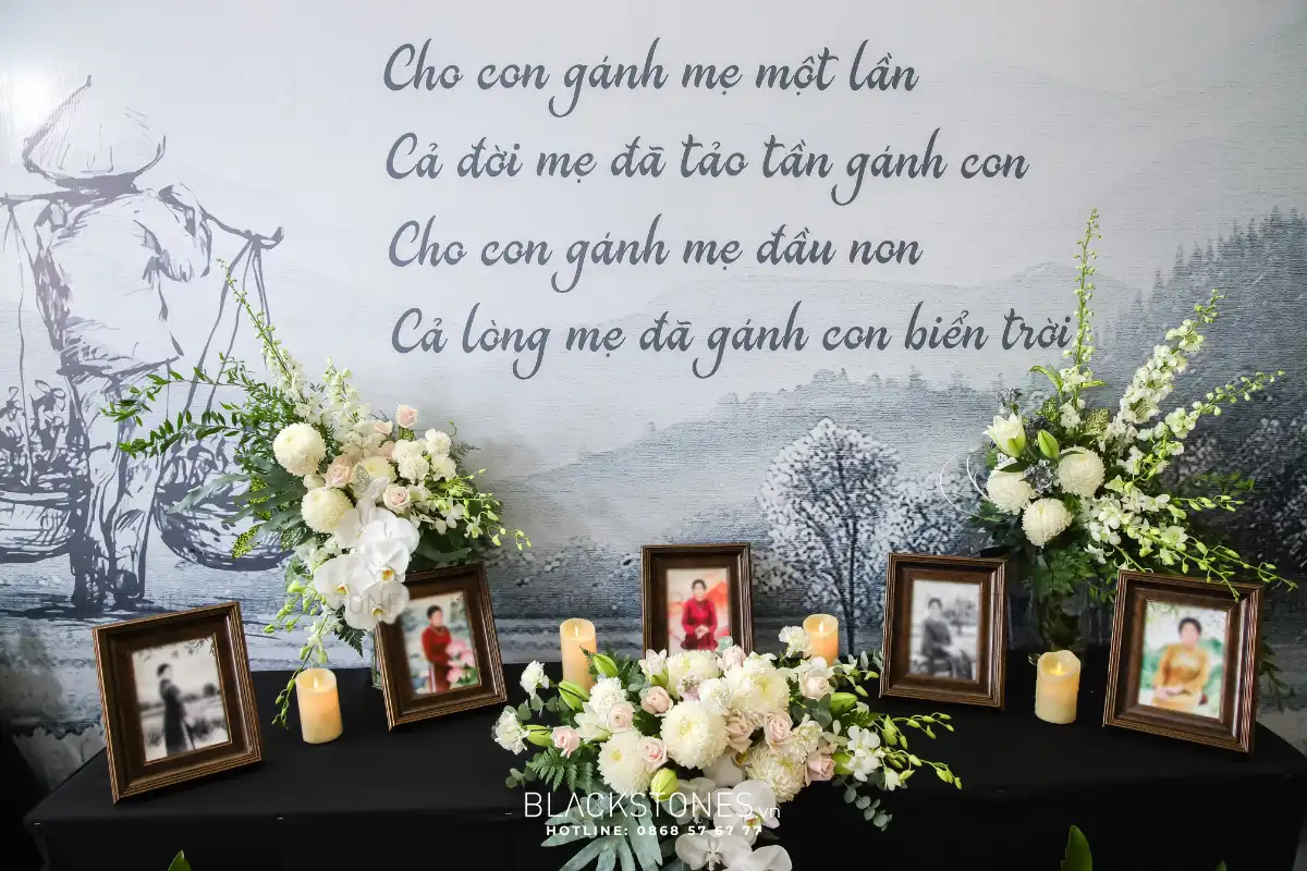 Bàn gallery Tang lễ người hoa đặc biệt - Đồng Nai (1)