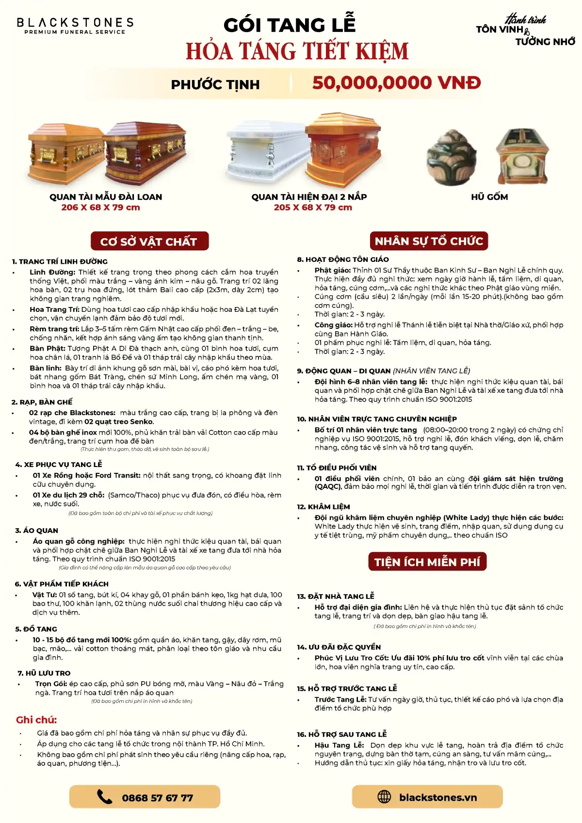 Dịch vụ hỏa táng trọn gói TIẾT KIỆM