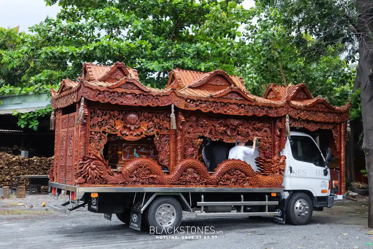 Xe Rồng Tang lễ Cao cấp Vĩnh Lạc Phật giáo - Nhà tang lễ Pháp Viện Minh Đăng Quang
